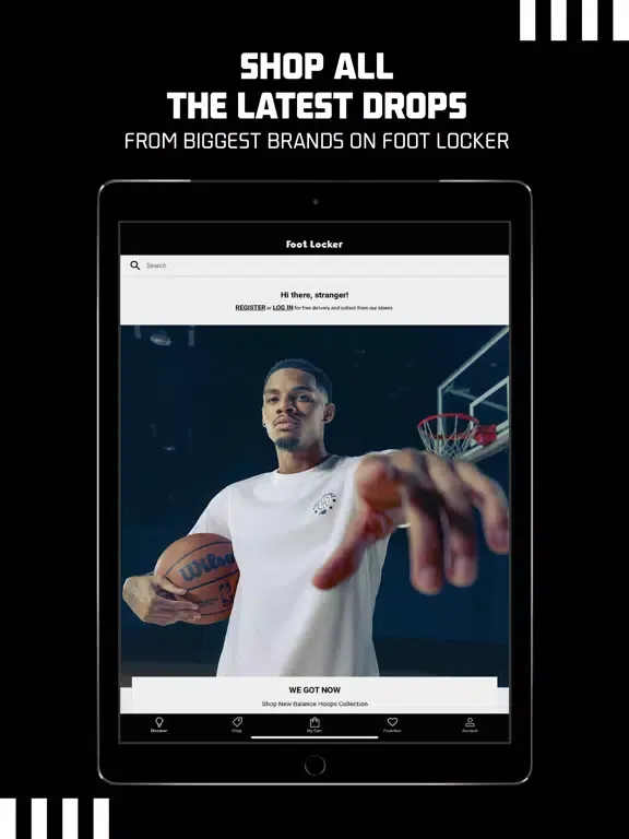 ภาพหน้าจอของ Foot Locker MENA iPad 