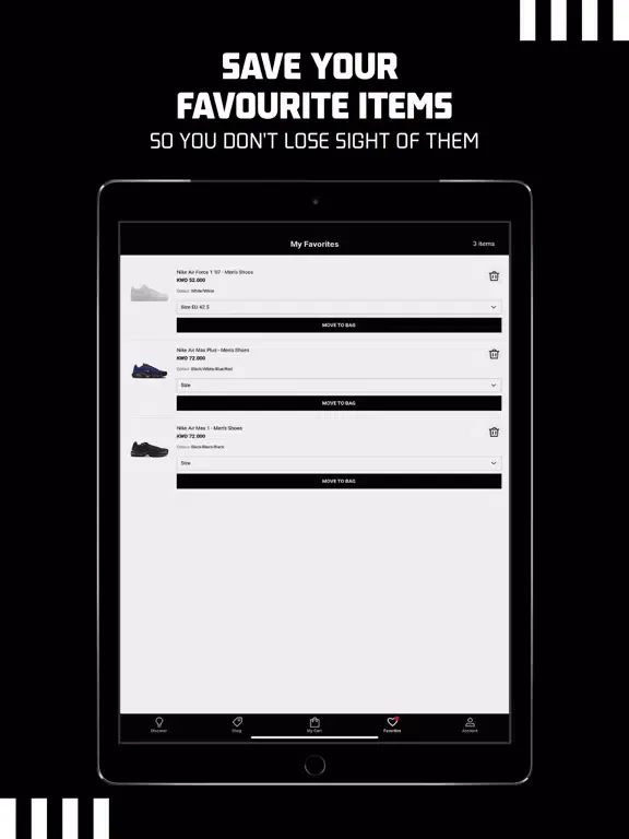 ภาพหน้าจอของ Foot Locker MENA iPad 