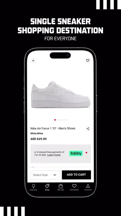 ภาพหน้าจอของ Foot Locker MENA