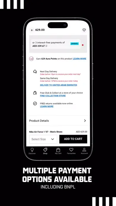 ภาพหน้าจอของ Foot Locker MENA