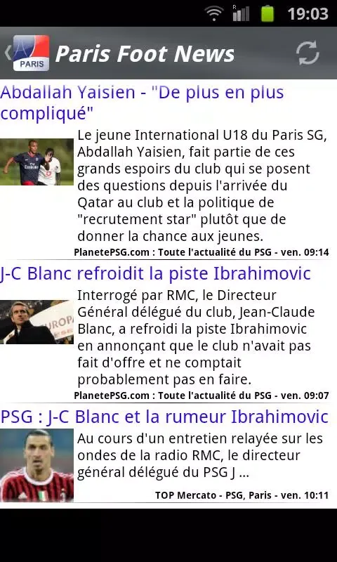 ภาพหน้าจอของ Paris News