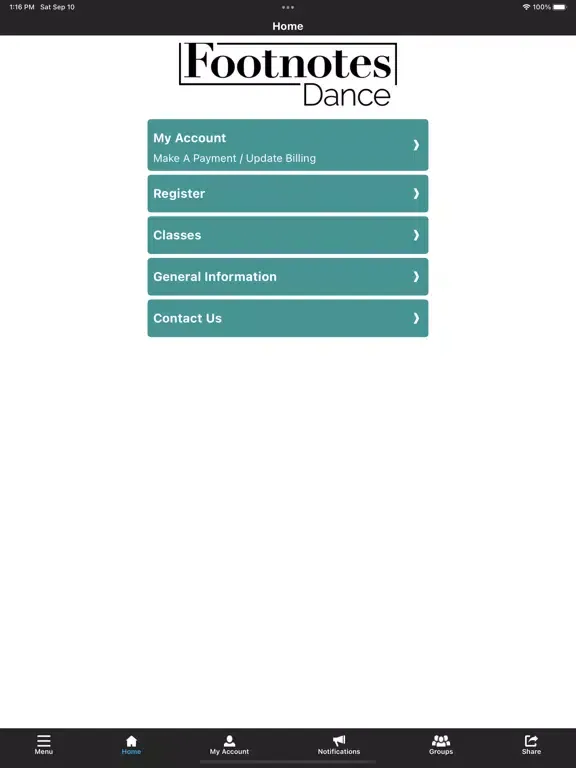 تصاویر Footnotes Dance Studio iPad 