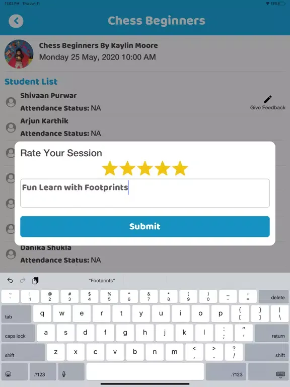Footprints Academy iPad  Screenshots