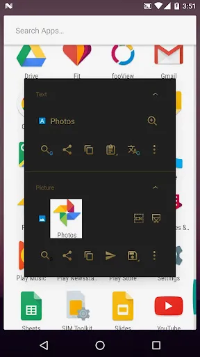 Tangkapan layar fooViewTheme - Black Golden