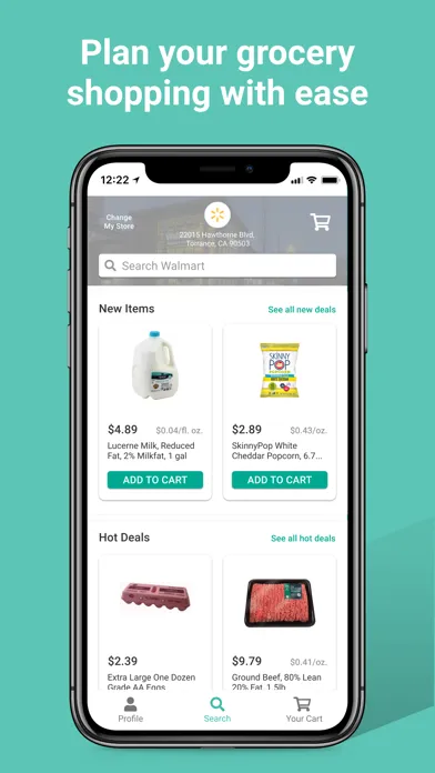 Tangkapan skrin Forage Grocery