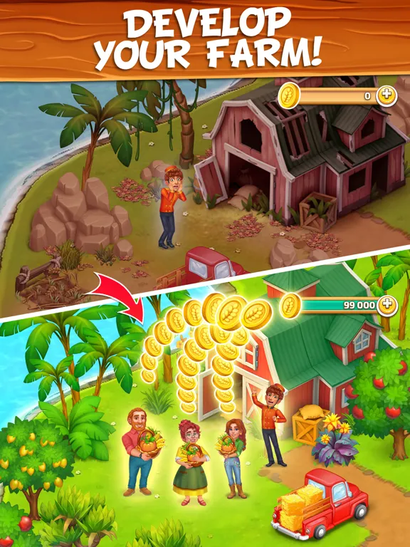 Скриншоты Farm Island - Journey Story iPad 