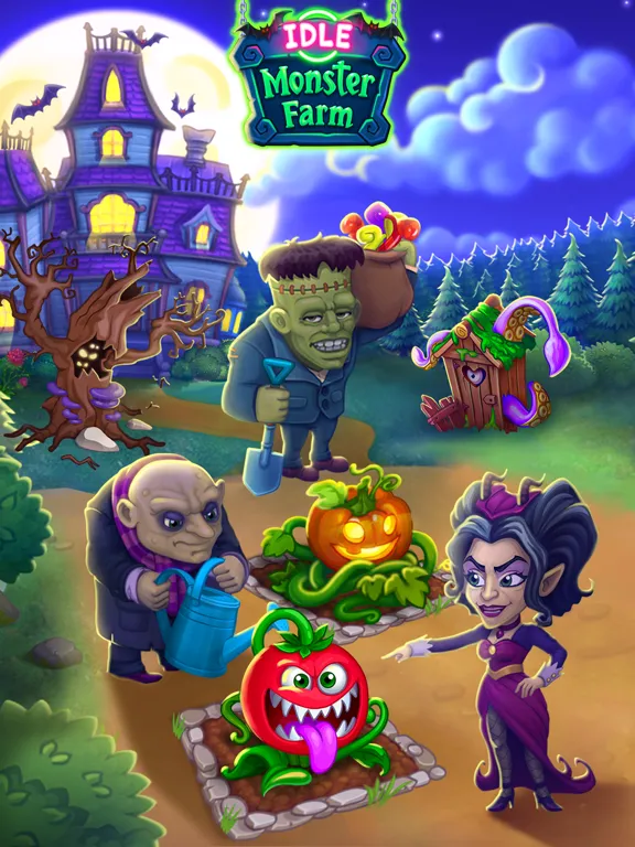 Idle Monster: Happy Mansion iPad  स्क्रीनशॉट