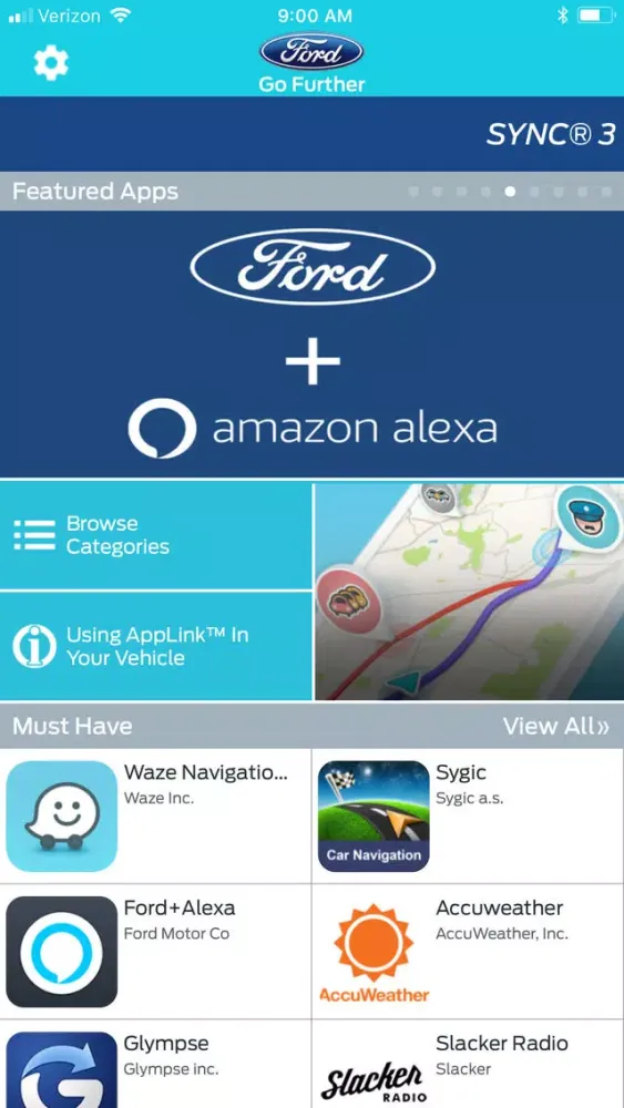 Captures d'écran de Ford App Catalog