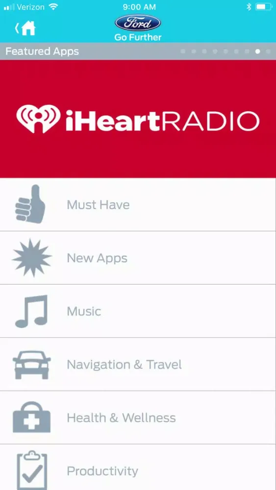 Captures d'écran de Ford App Catalog