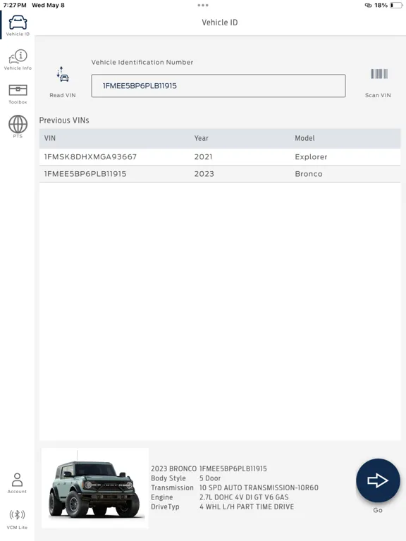 Ford DiagNow iPad  سکرین شاٹس