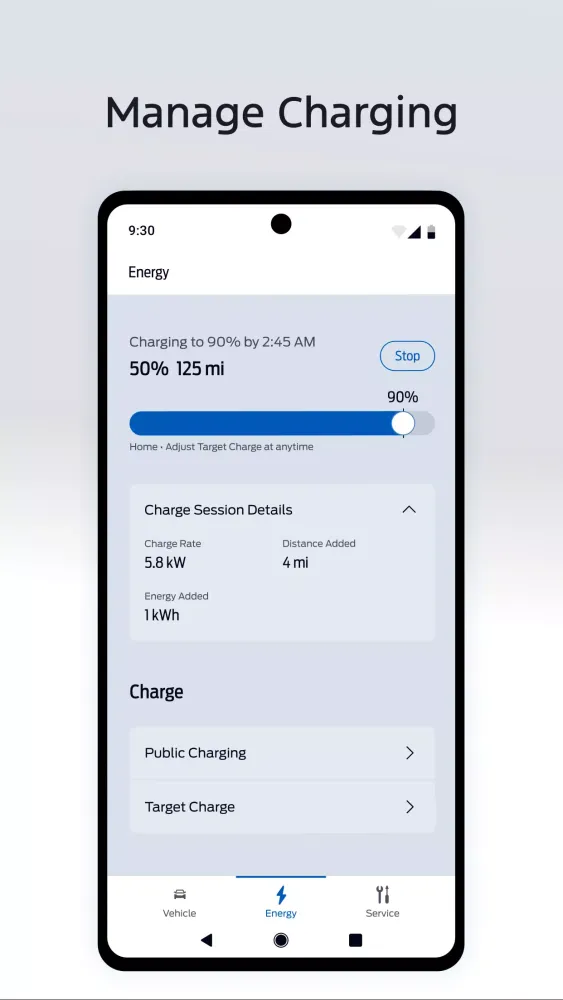 FordPass™ Ekran Görüntüleri