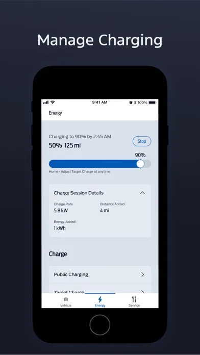 ภาพหน้าจอของ FordPass™