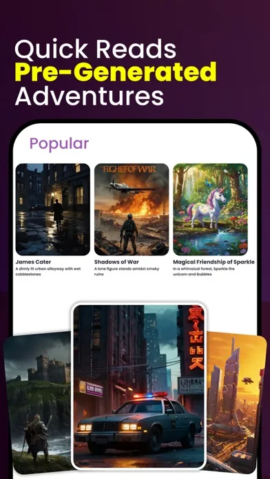 Zrzuty ekranu AI Story Generator Novel Maker
