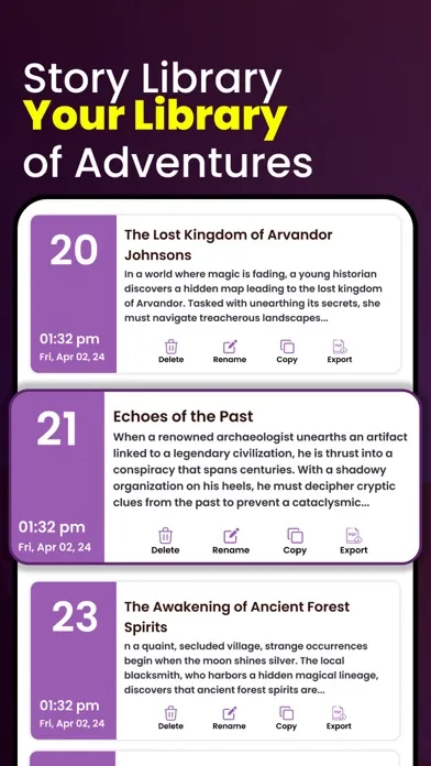 Zrzuty ekranu AI Story Generator Novel Maker