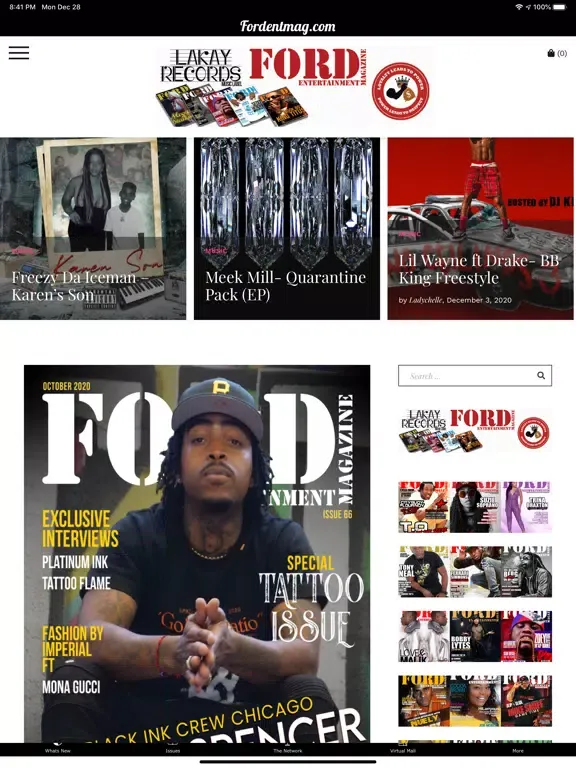 Ford Ent Magazine App iPad  Screenshots
