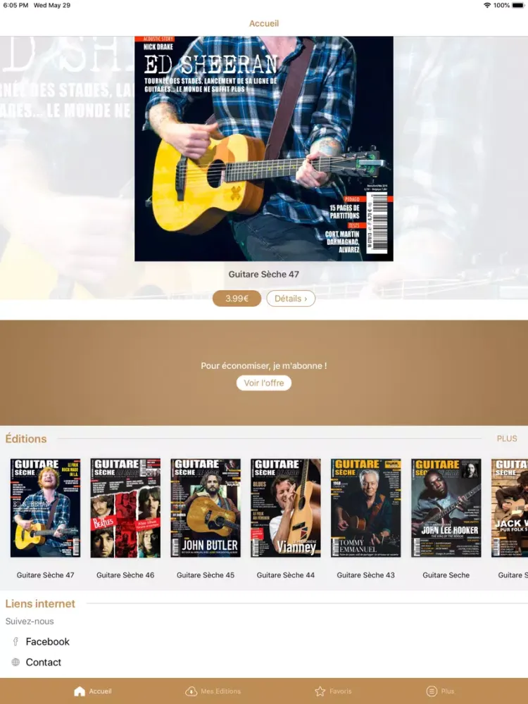 Guitare Sèche, Le Mag iPad  Screenshots