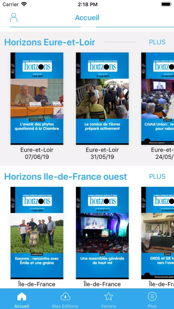 Capturas de tela do HORIZONS Centre Ile-de-France