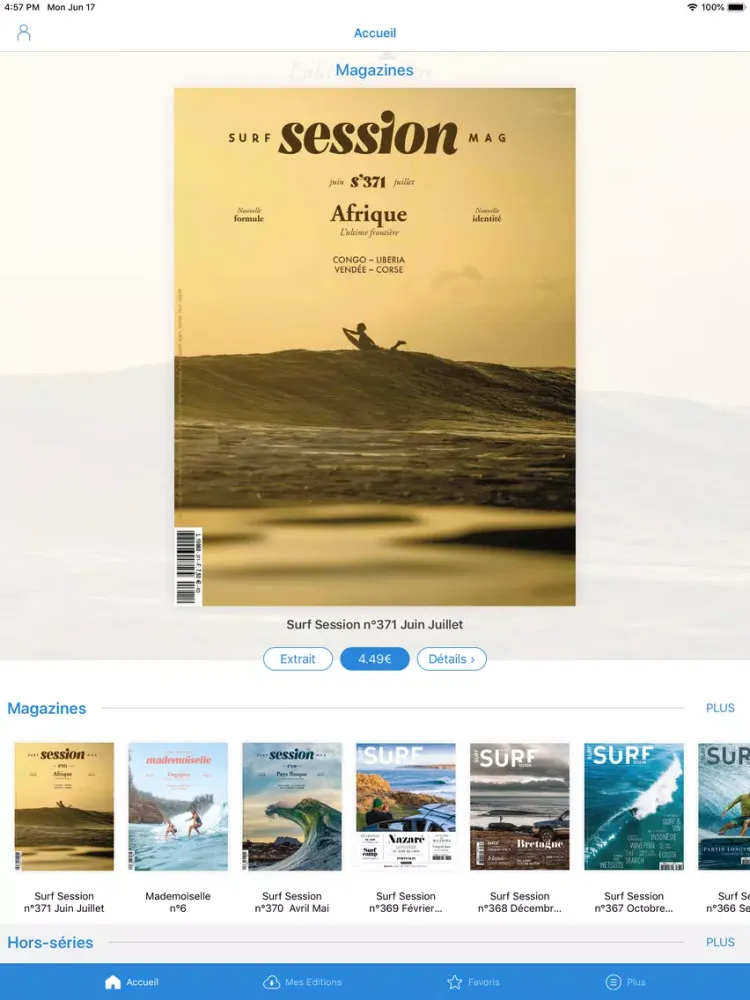 Zrzuty ekranu Surf Session Magazine iPad 