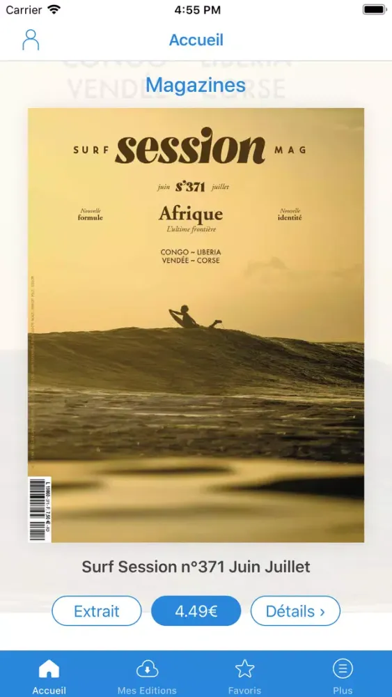 Zrzuty ekranu Surf Session Magazine