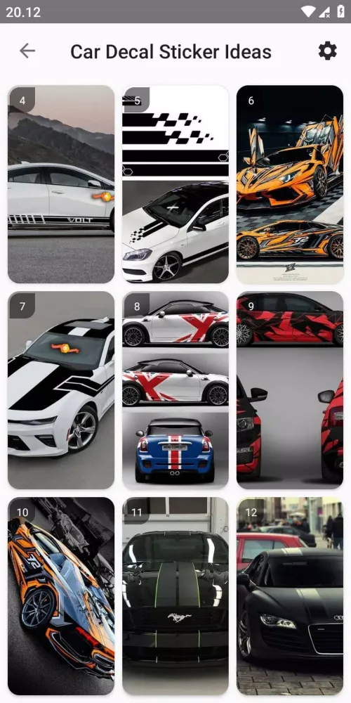 Capturas de tela do Car Decal Sticker Ideas