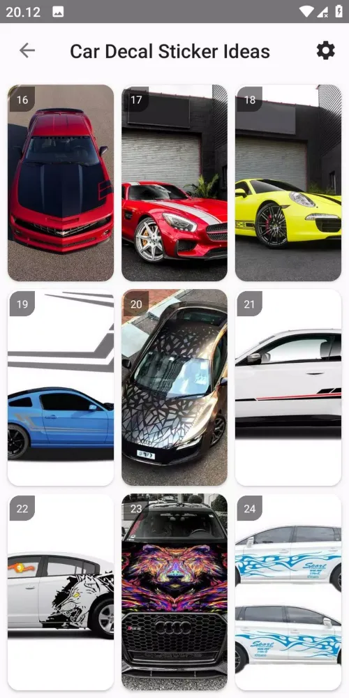 Capturas de tela do Car Decal Sticker Ideas