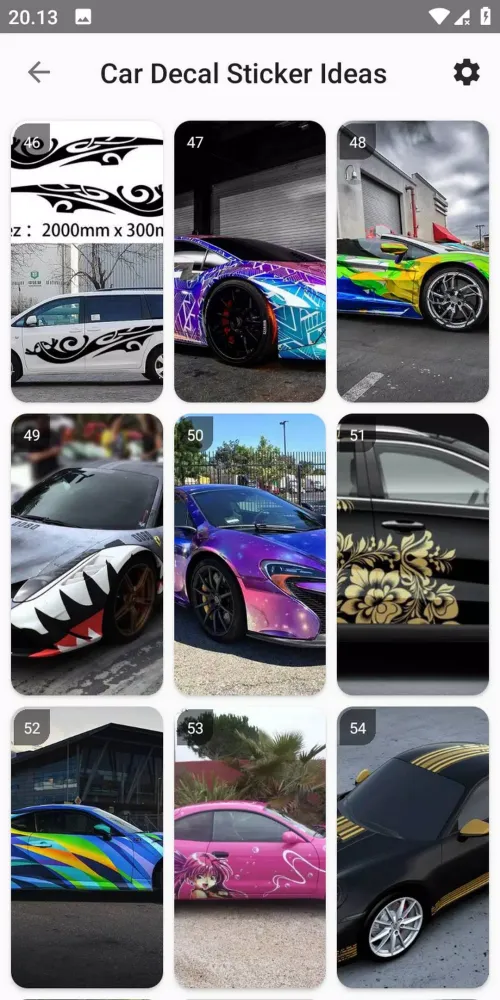 Capturas de tela do Car Decal Sticker Ideas