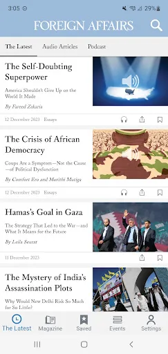 Foreign Affairs Magazine Screenshots