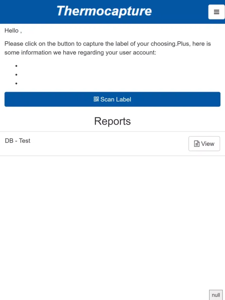 Tangkapan layar Thermocapture iPad 