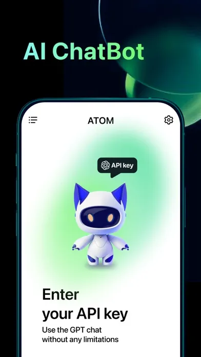 ภาพหน้าจอของ ATOM: GPT Client & AI Chat Bot