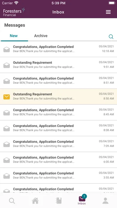 Screenshot di ForestersBiz