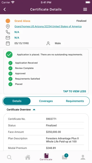 Screenshot di ForestersBiz