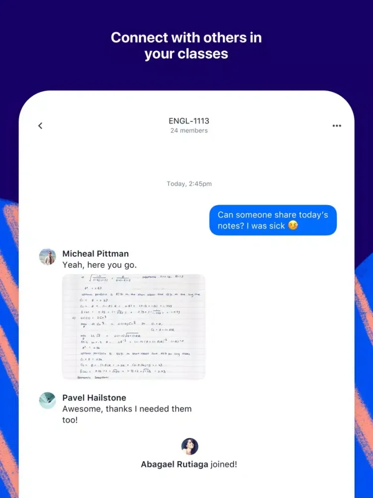 Ảnh chụp màn hình của Backpack - Student Connection iPad 