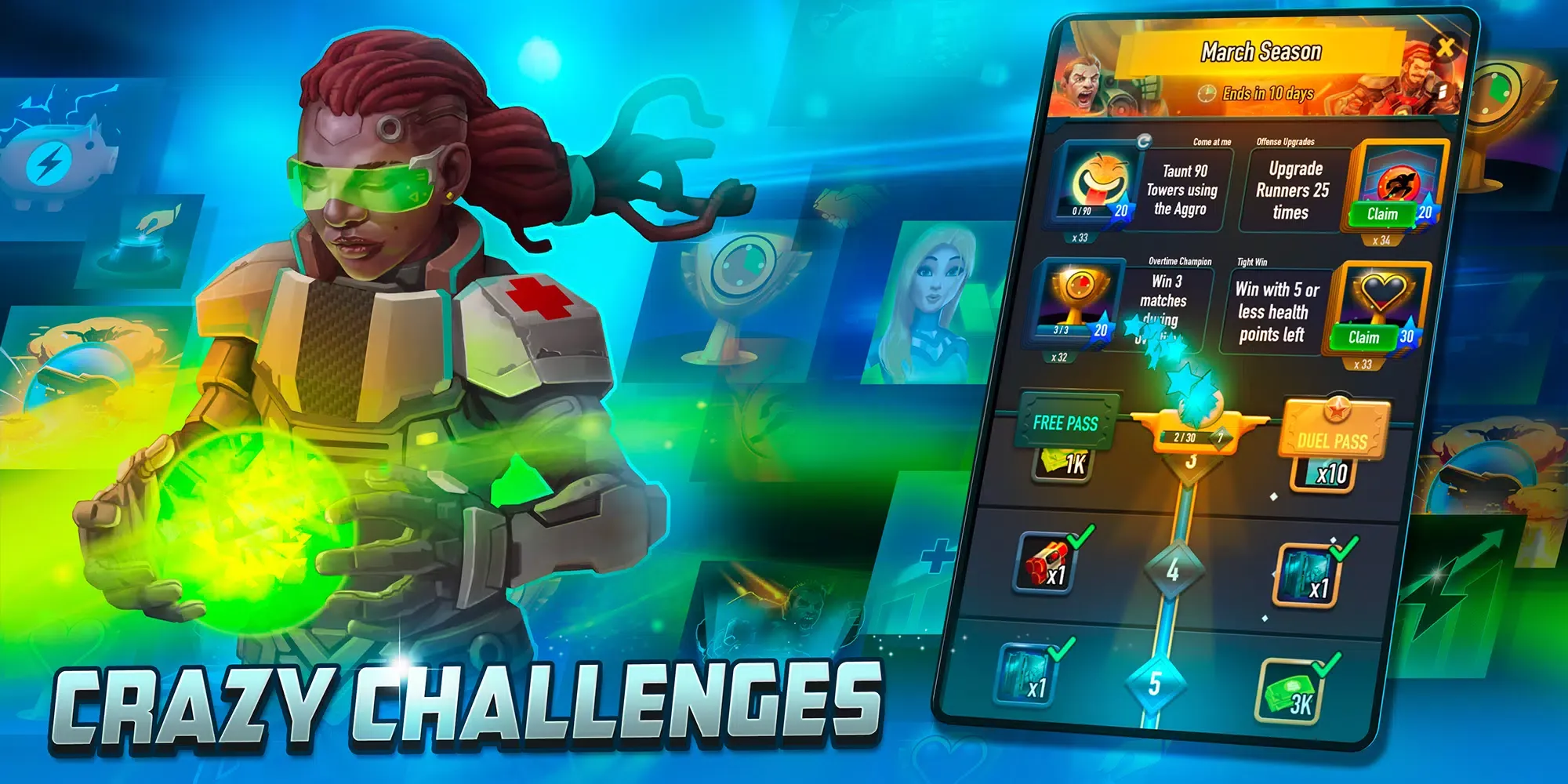 Tangkapan skrin Tower Duel