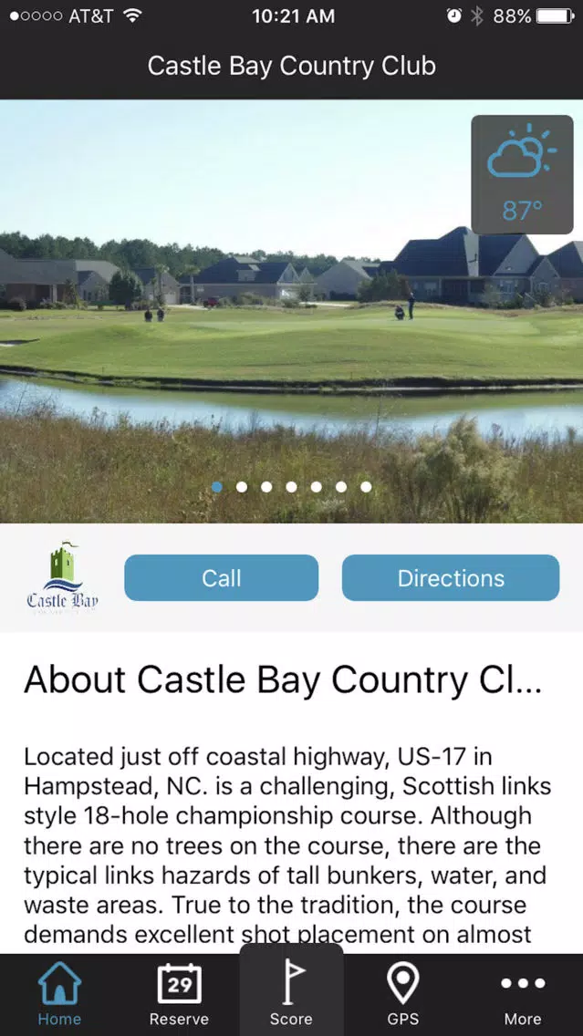 Castle Bay Country Club - GPS and Scorecard应用截图