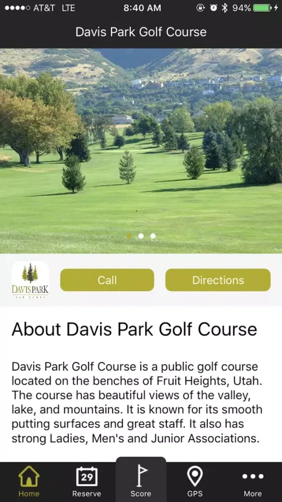 Davis Park Golf Course - GPS and Scorecard স্ক্রিনশট