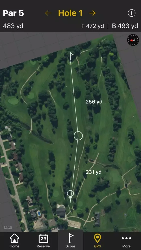 Capturas de tela do Thunderbird Hills Golf Course - GPS and Scorecard