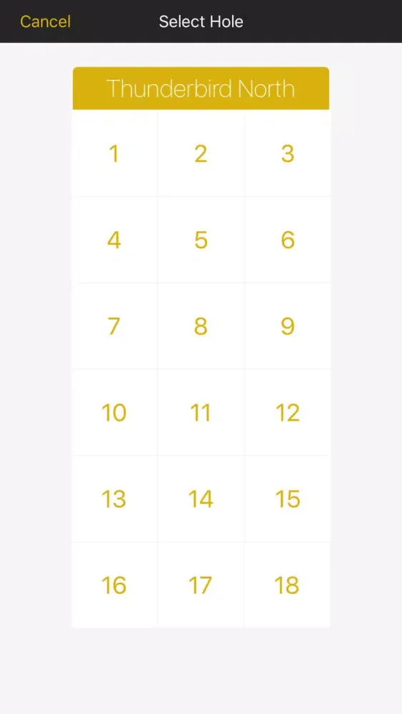 Capturas de tela do Thunderbird Hills Golf Course - GPS and Scorecard