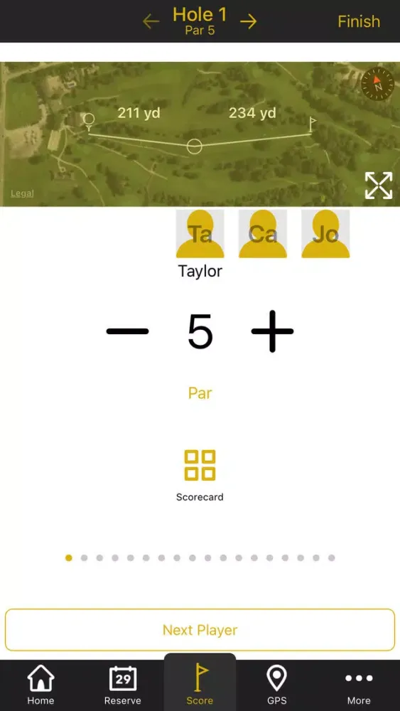 Capturas de tela do Thunderbird Hills Golf Course - GPS and Scorecard