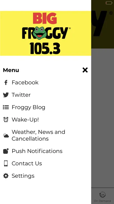 Screenshot di Big Froggy 105.3