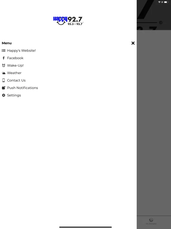 Happy 92.7 93.7 95.3 iPad  Screenshots