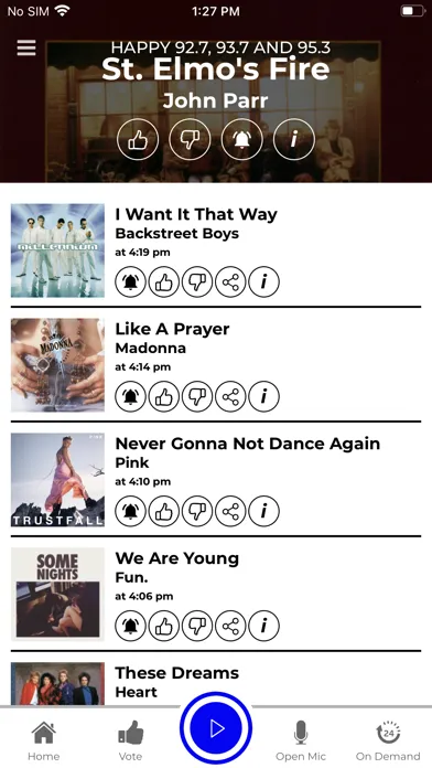 Happy 92.7 93.7 95.3 Screenshots