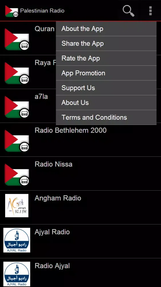 Palestinian Radio Screenshots