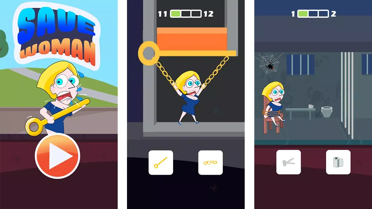 Tangkapan layar Save Woman - Rescue Game