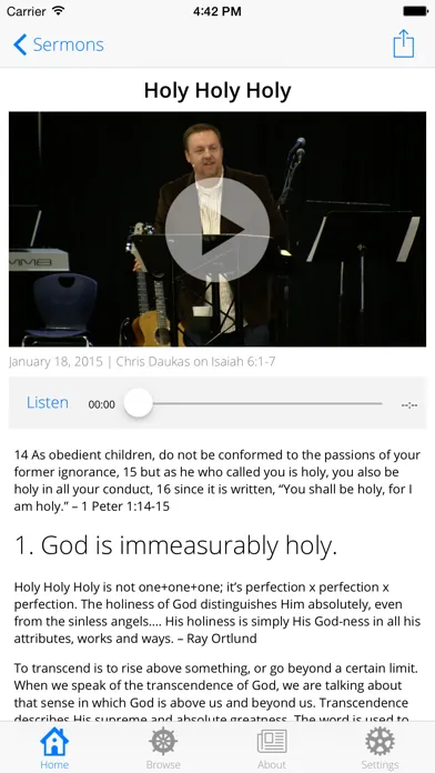 Zrzuty ekranu Sermons.io