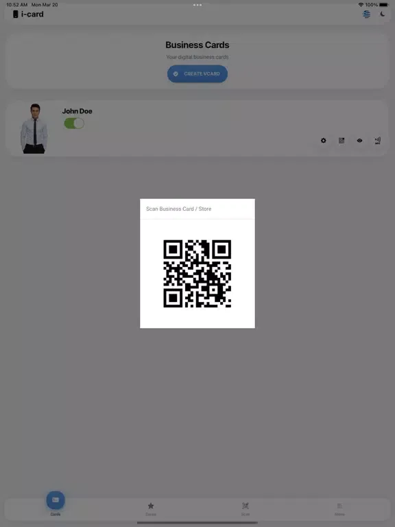i-card Digital Business Cards iPad  স্ক্রিনশট