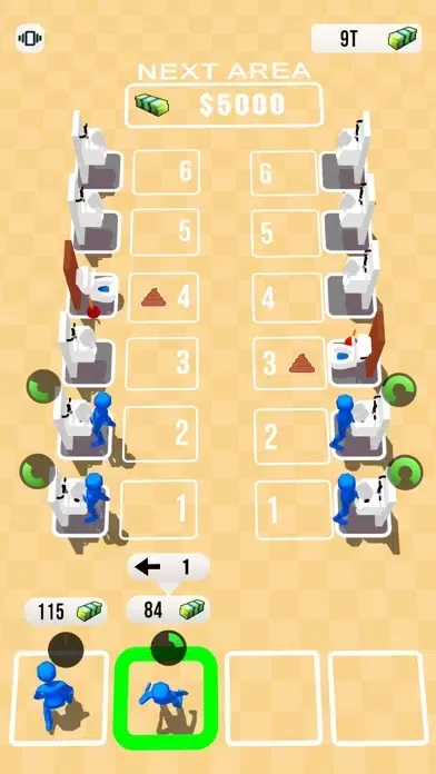 Capturas de tela do Flush Rush!