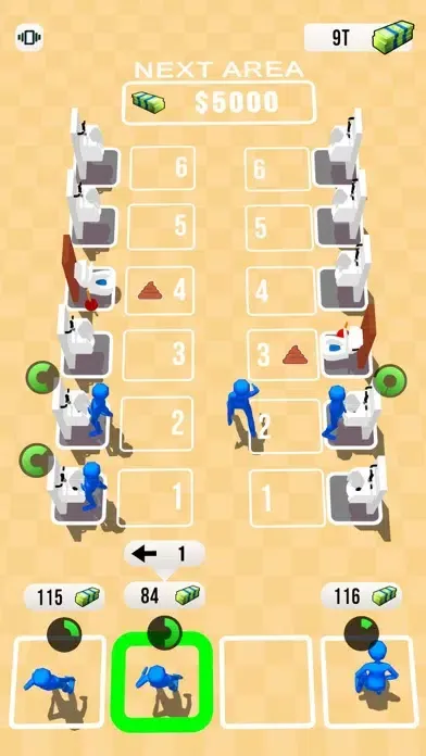 Capturas de tela do Flush Rush!