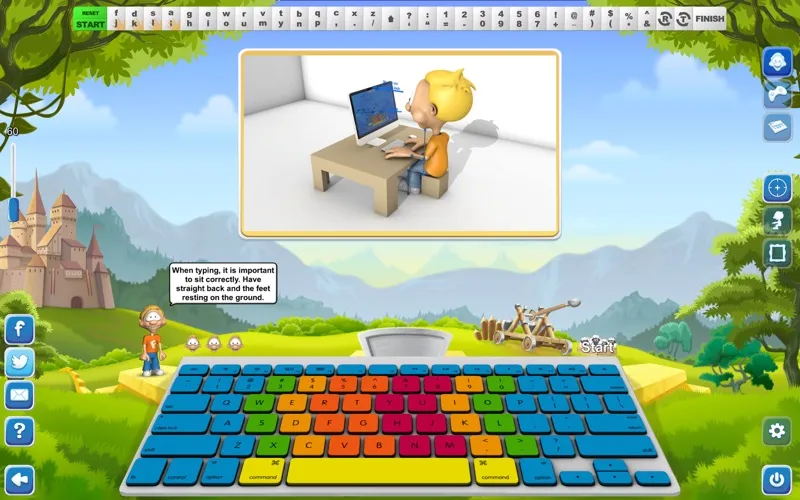 Captures d'écran de Typing Fingers