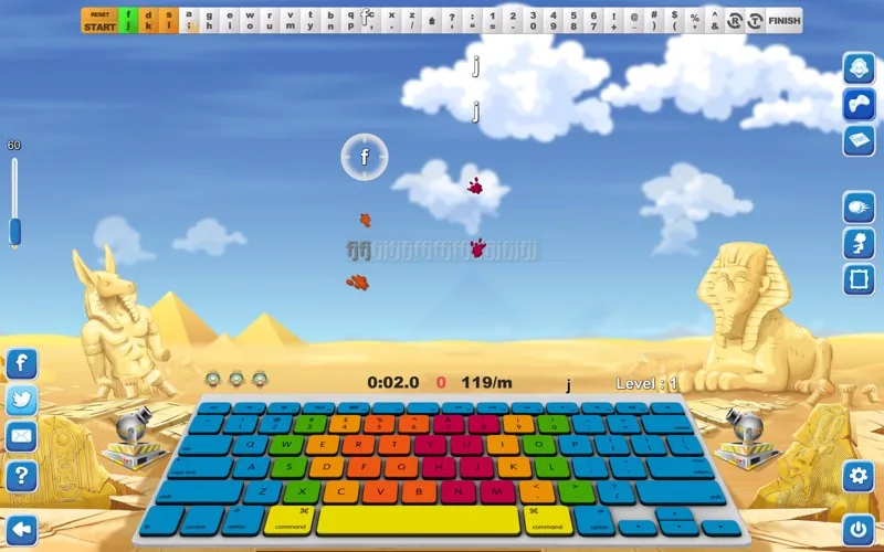 Captures d'écran de Typing Fingers