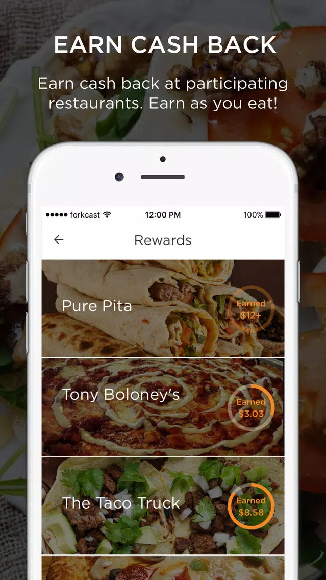 Zrzuty ekranu Forkcast - your next meal